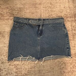 Blue Denim Cutoff Shorts